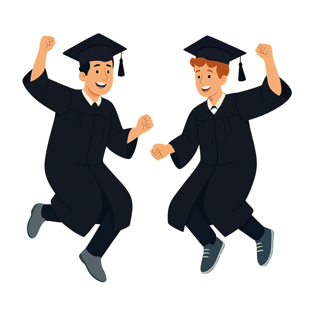 Students collaborating on research